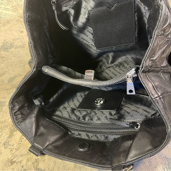 DKNY Leather  Patchwork  tote bag - Picture 7 of 13